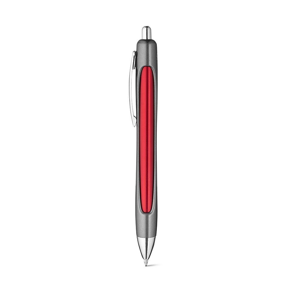 Caneta Alumínio CA1564 na cor Vermelho, brinde personalizado Sky Brindes