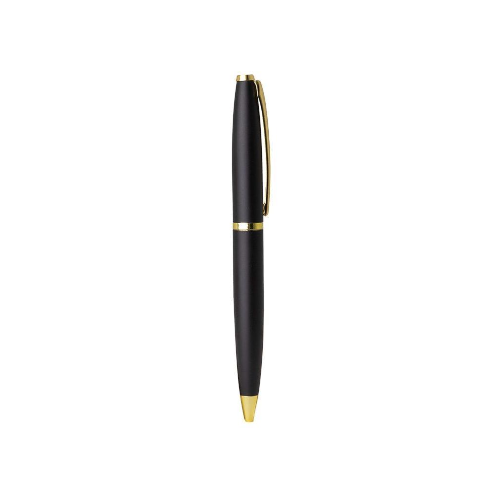 Caneta Metálica CA1565 na cor Preto, brinde personalizado Sky Brindes