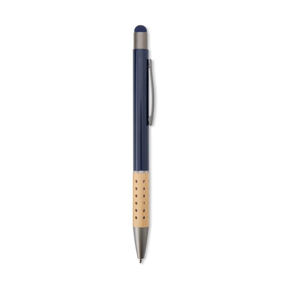 Caneta Metal Touch CA1574 na cor Azul escuro, brinde personalizado Sky Brindes