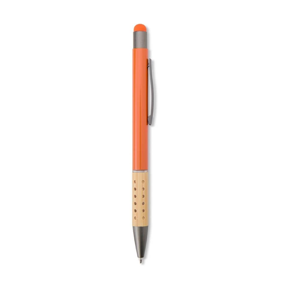 Caneta Metal Touch CA1574 na cor Laranja, brinde personalizado Sky Brindes