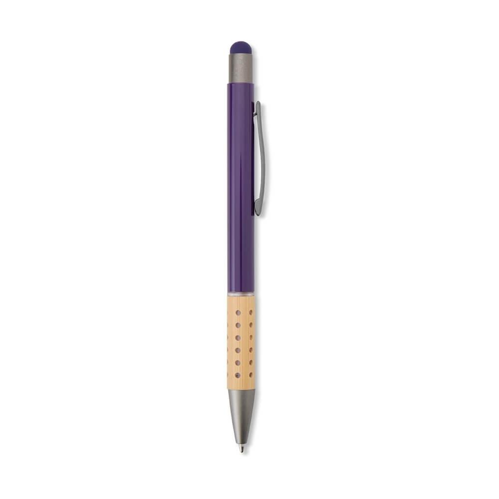 Caneta Metal Touch CA1574 na cor Roxo, brinde personalizado Sky Brindes