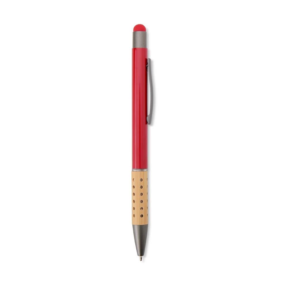 Caneta Metal Touch CA1574 na cor Vermelho, brinde personalizado Sky Brindes