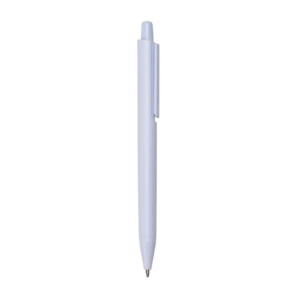 Caneta Plástica CA1577 na cor Branco, brinde personalizado Sky Brindes