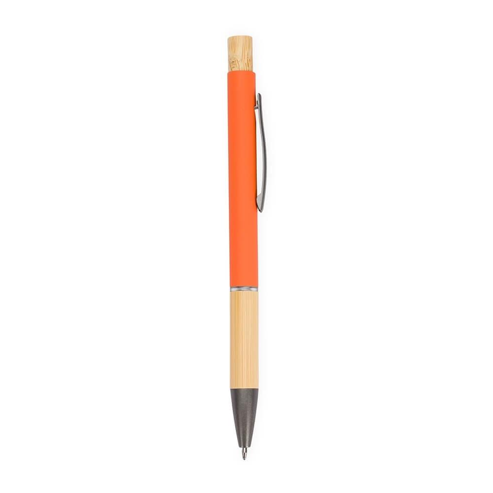 Caneta Metal CA1578 na cor Laranja, brinde personalizado Sky Brindes