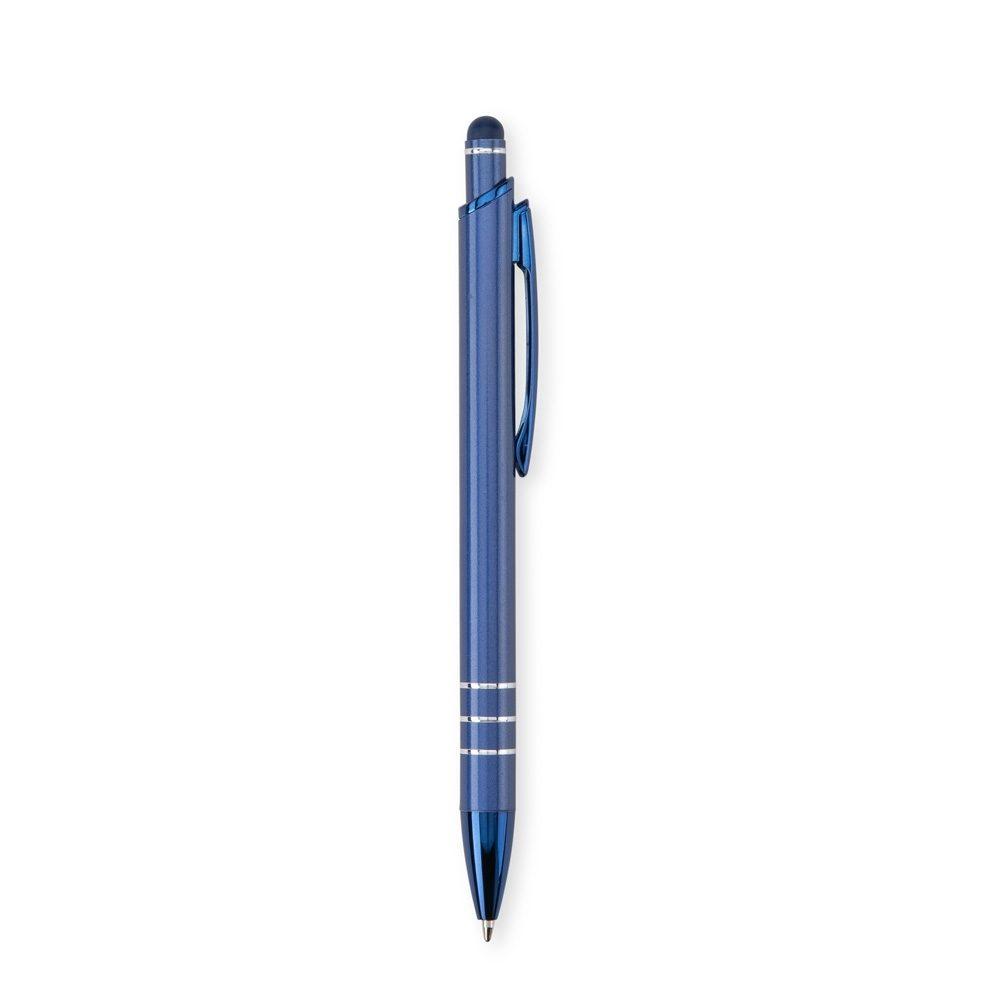Caneta Metal Touch CA1579 na cor Azul, brinde personalizado Sky Brindes