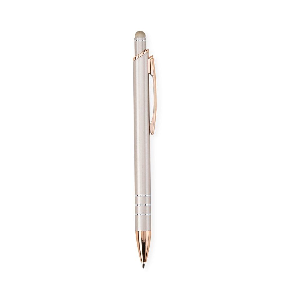 Caneta Metal Touch CA1580 na cor Champanhe, brinde personalizado Sky Brindes