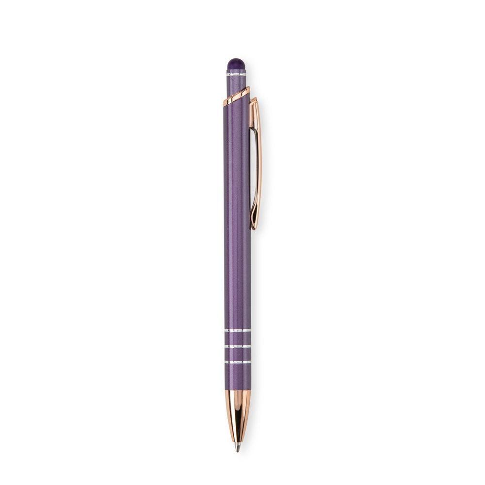 Caneta Metal Touch CA1580 na cor Roxo, brinde personalizado Sky Brindes