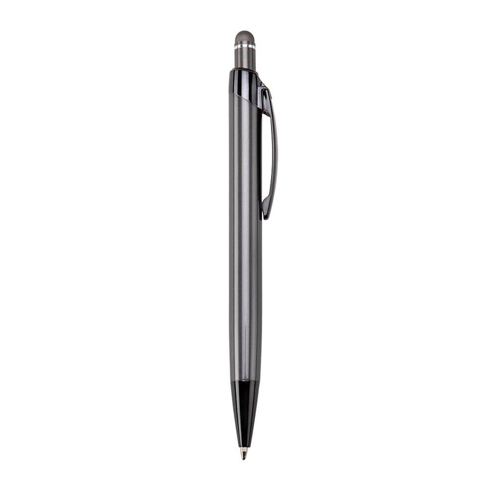Caneta Metal Touch CA1583 na cor Chumbo, brinde personalizado Sky Brindes