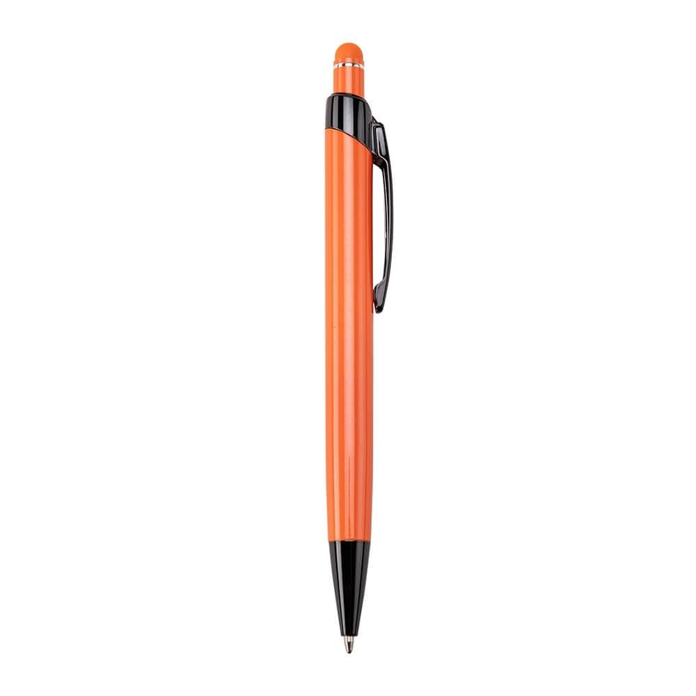 Caneta Metal Touch CA1583 na cor Laranja, brinde personalizado Sky Brindes