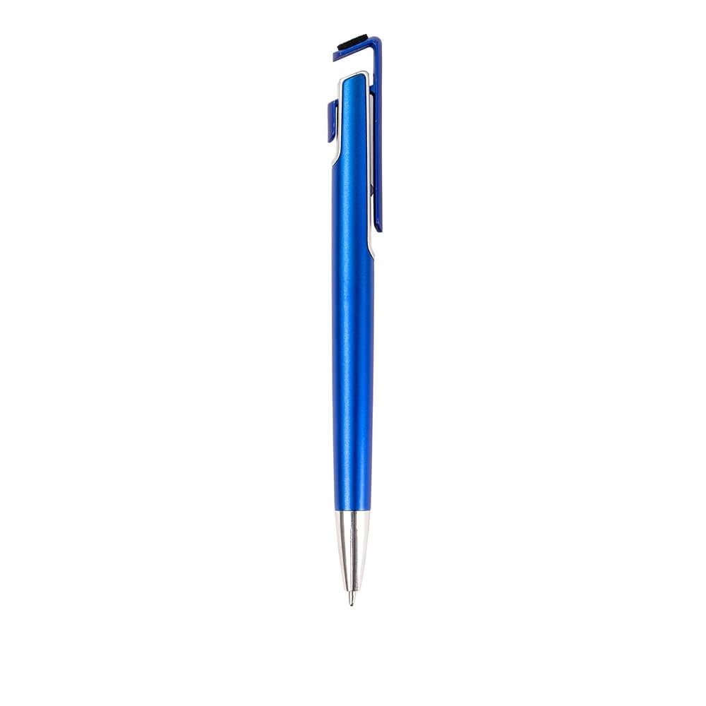 Caneta Suporte para Celular CA1584 na cor Azul, brinde personalizado Sky Brindes
