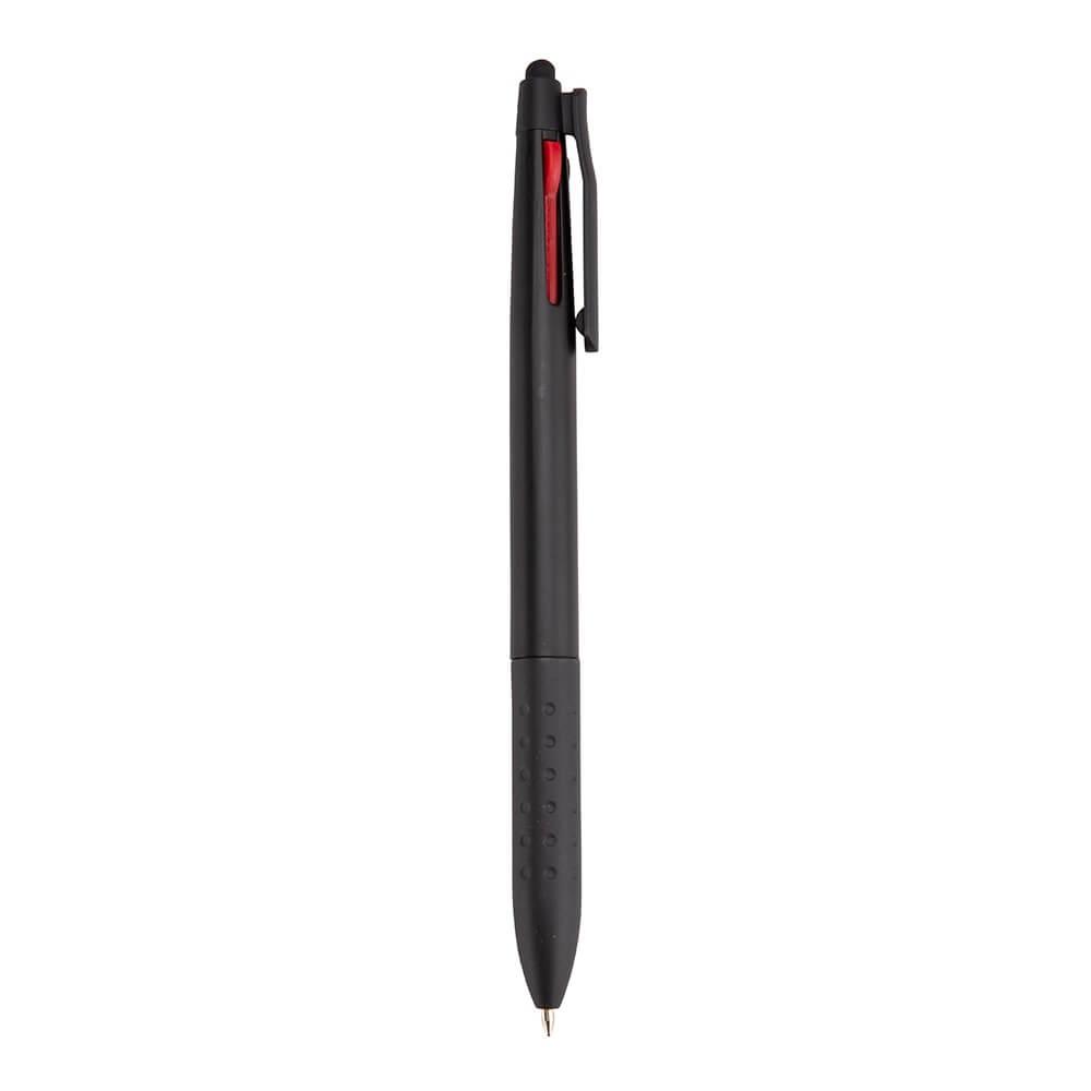 Caneta 3 em 1 Touch CA1585 na cor Preto, brinde personalizado Sky Brindes