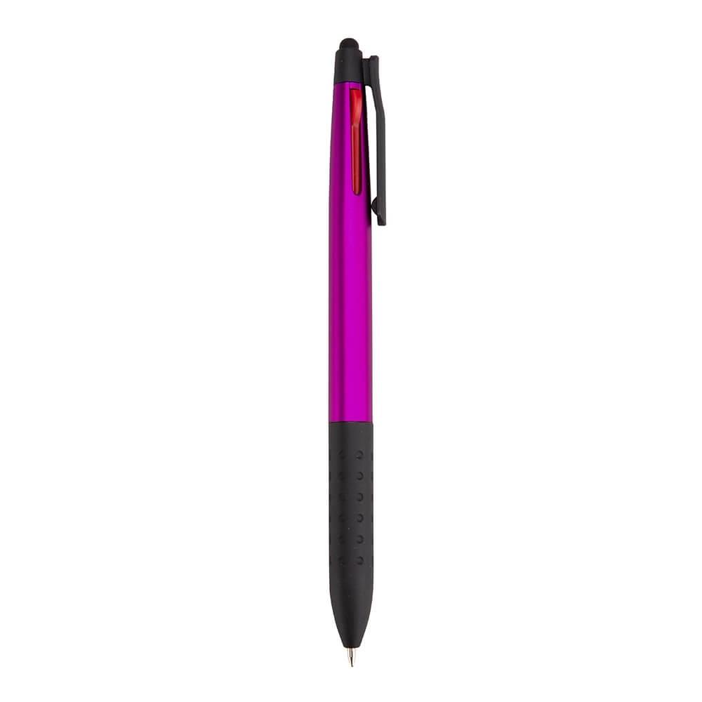 Caneta 3 em 1 Touch CA1585 na cor Rosa, brinde personalizado Sky Brindes