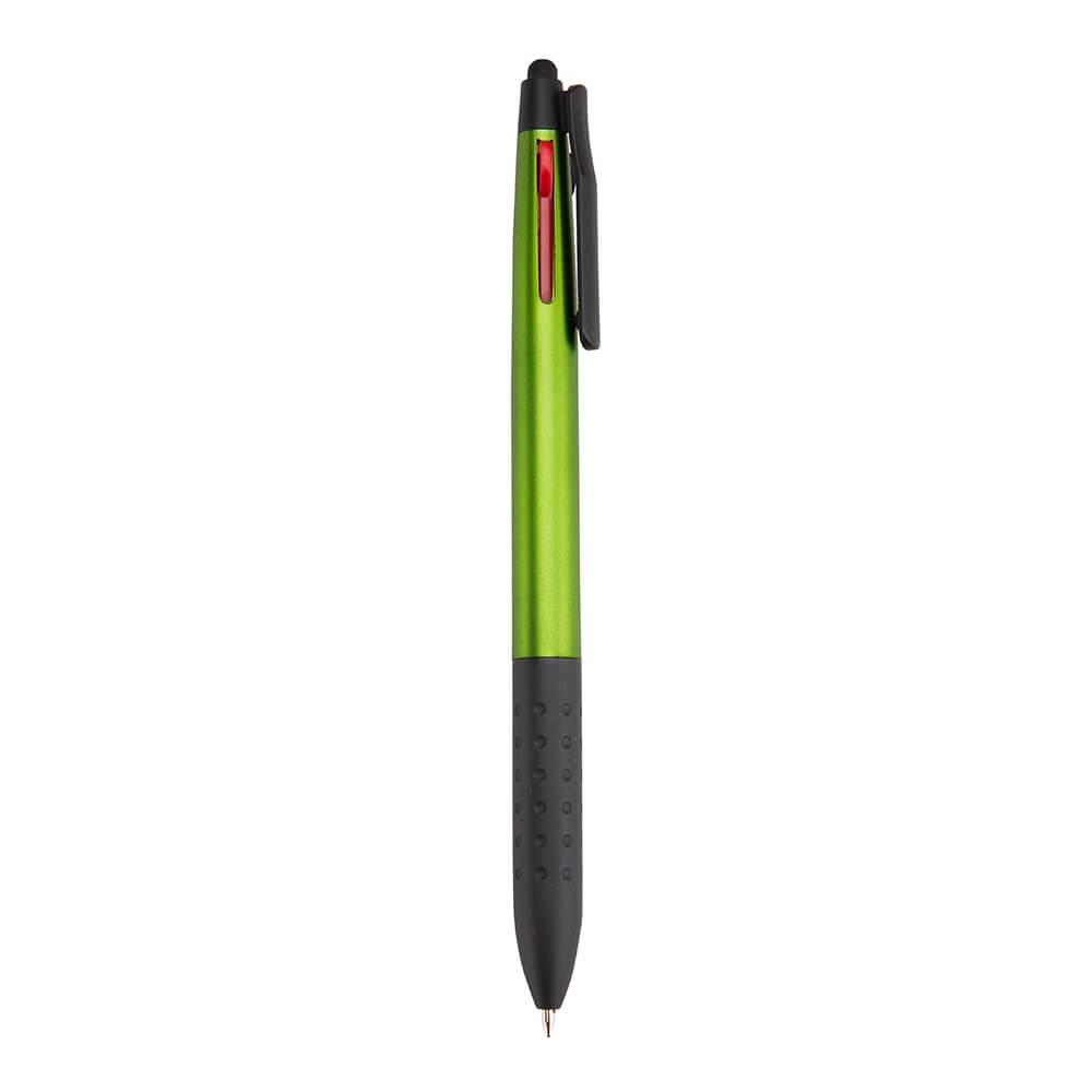 Caneta 3 em 1 Touch CA1585 na cor Verde, brinde personalizado Sky Brindes