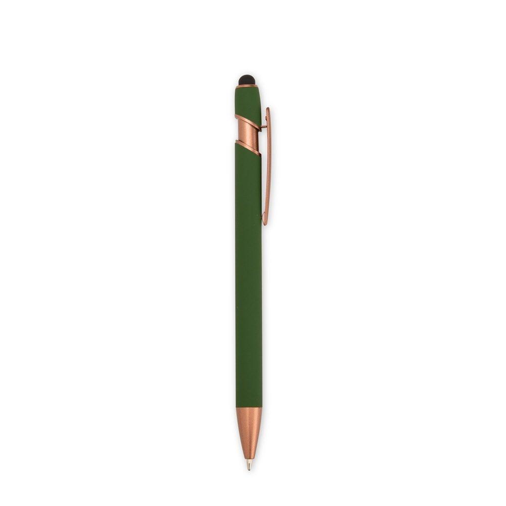 Caneta Metal Touch CA1586 na cor Verde escuro, brinde personalizado Sky Brindes