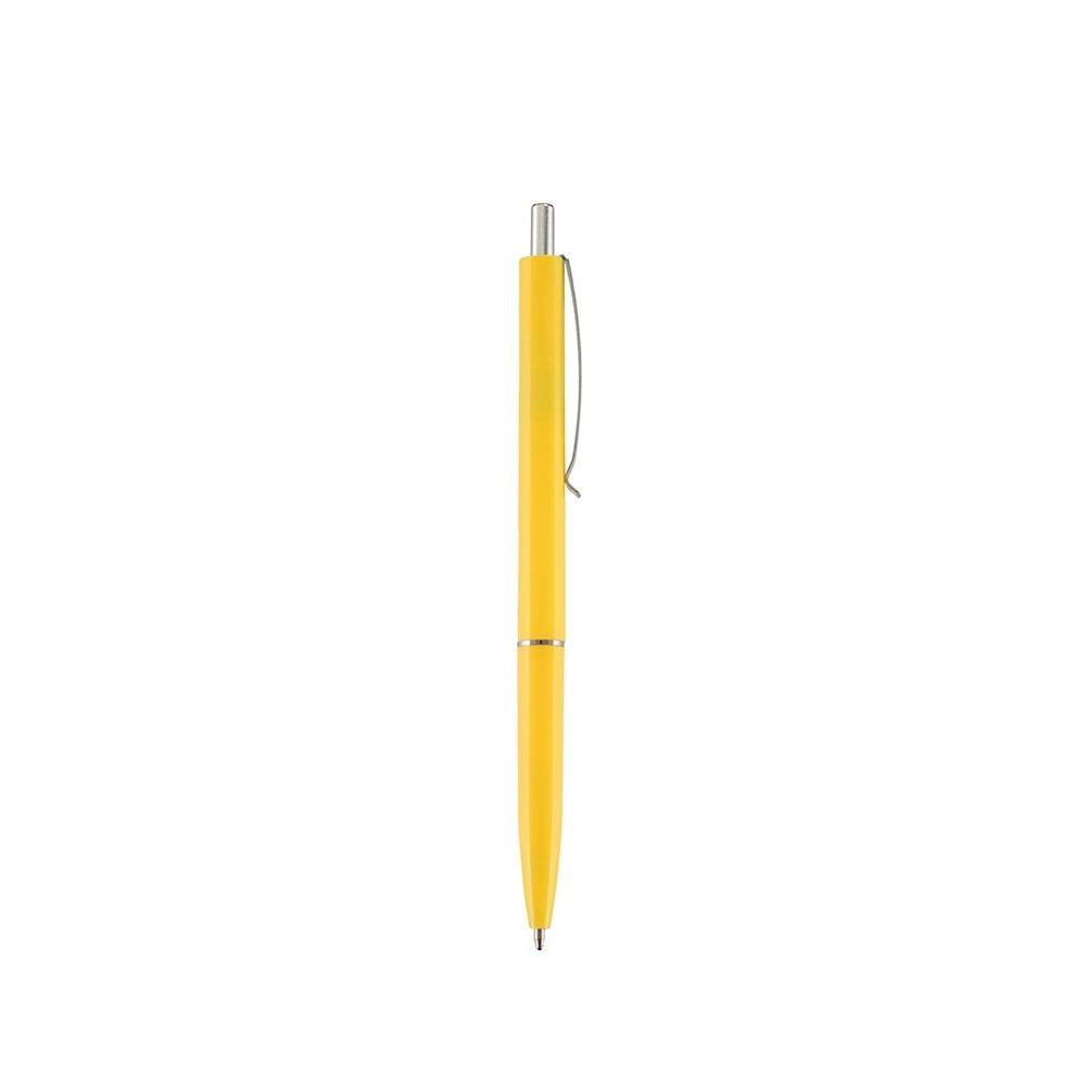 Caneta Plástica CA1587 na cor Amarelo, brinde personalizado Sky Brindes