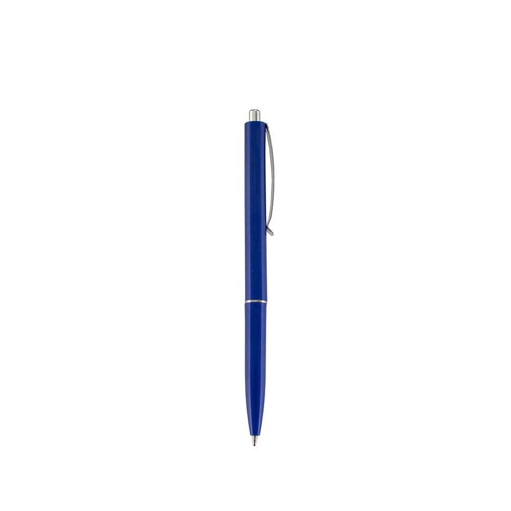 Caneta Plástica CA1587 na cor Azul, brinde personalizado Sky Brindes