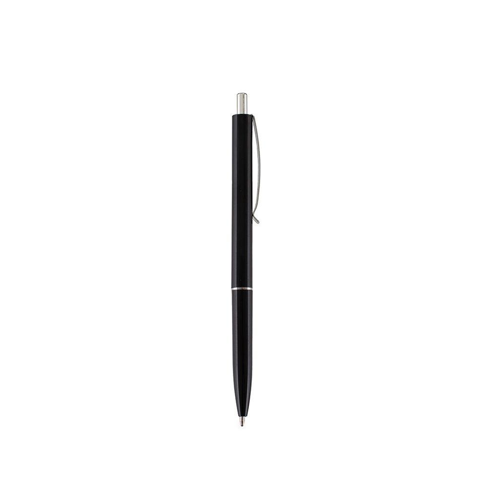 Caneta Plástica CA1587 na cor Preto, brinde personalizado Sky Brindes