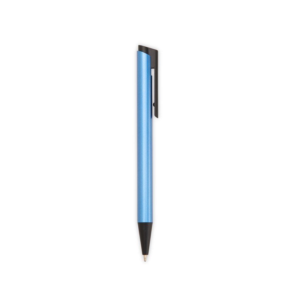 Caneta Metal CA1588 na cor Azul, brinde personalizado Sky Brindes