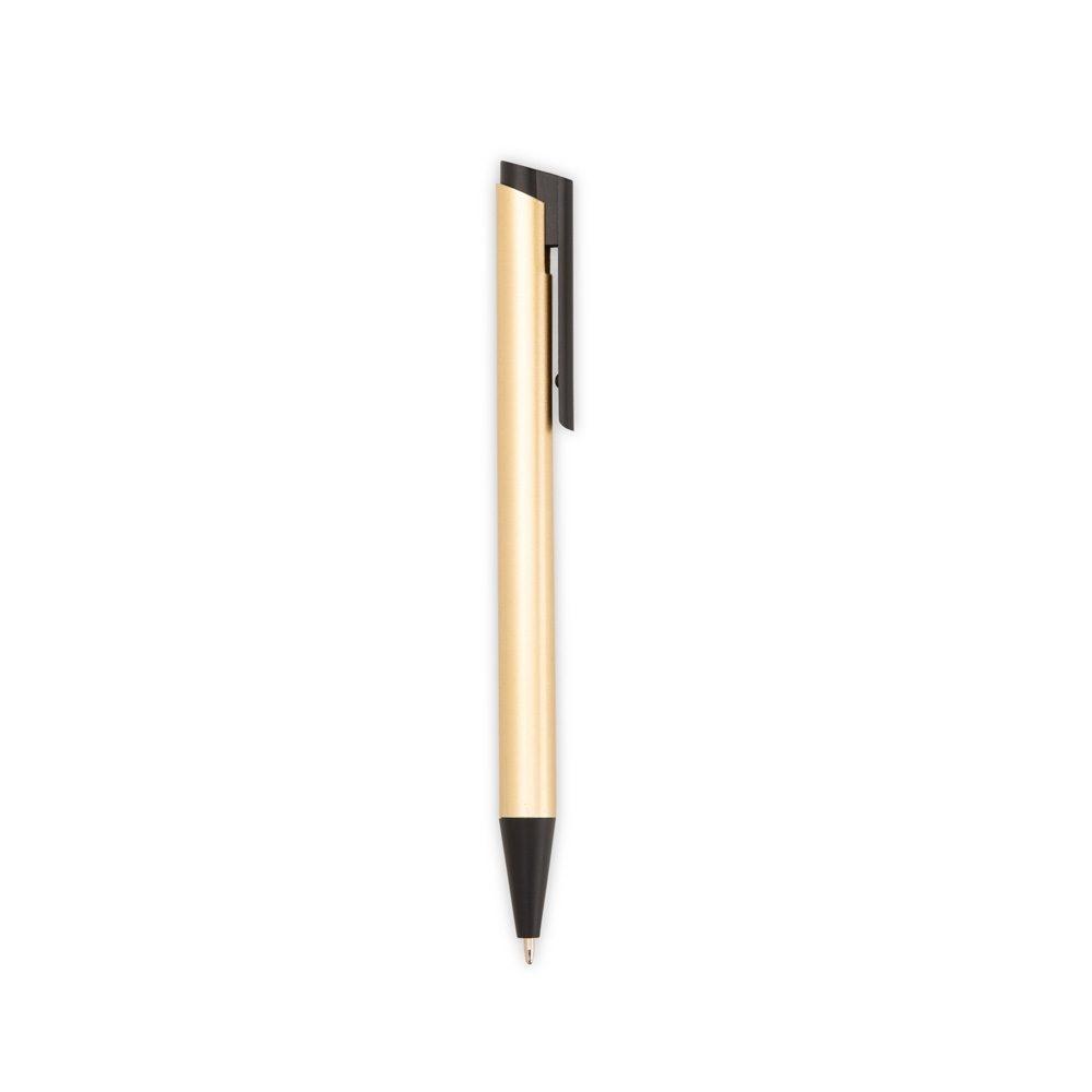 Caneta Metal CA1588 na cor Dourado, brinde personalizado Sky Brindes