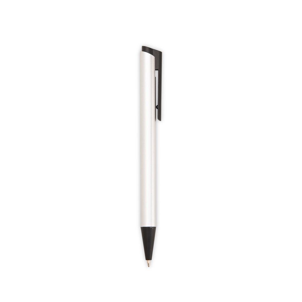 Caneta Metal CA1588 na cor Prata, brinde personalizado Sky Brindes