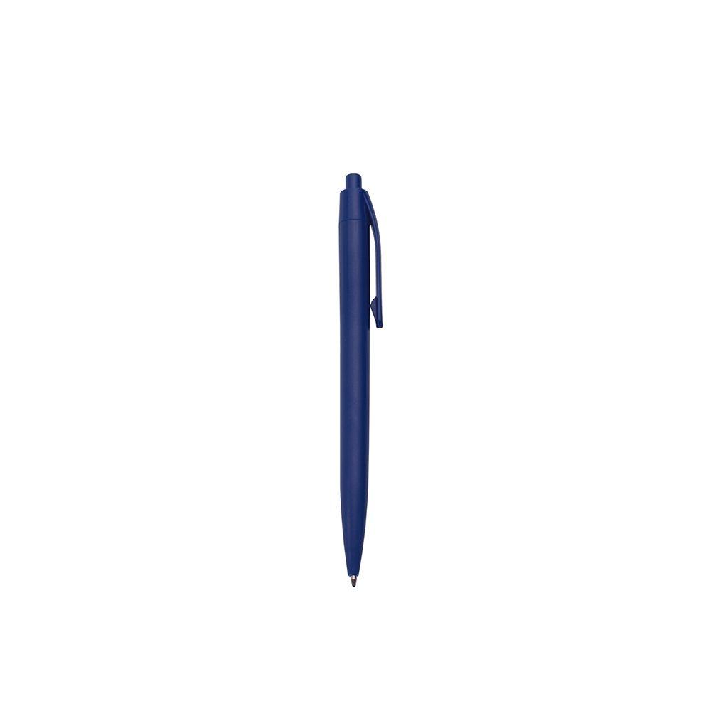 Caneta Plástica CA1590 na cor Azul escuro, brinde personalizado Sky Brindes