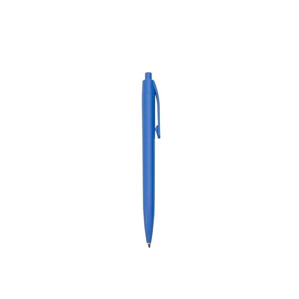 Caneta Plástica CA1590 na cor Azul claro, brinde personalizado Sky Brindes