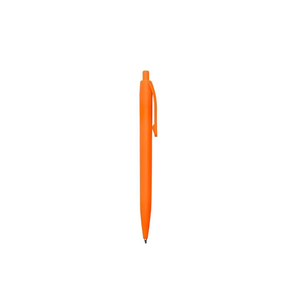 Caneta Plástica CA1590 na cor Laranja, brinde personalizado Sky Brindes