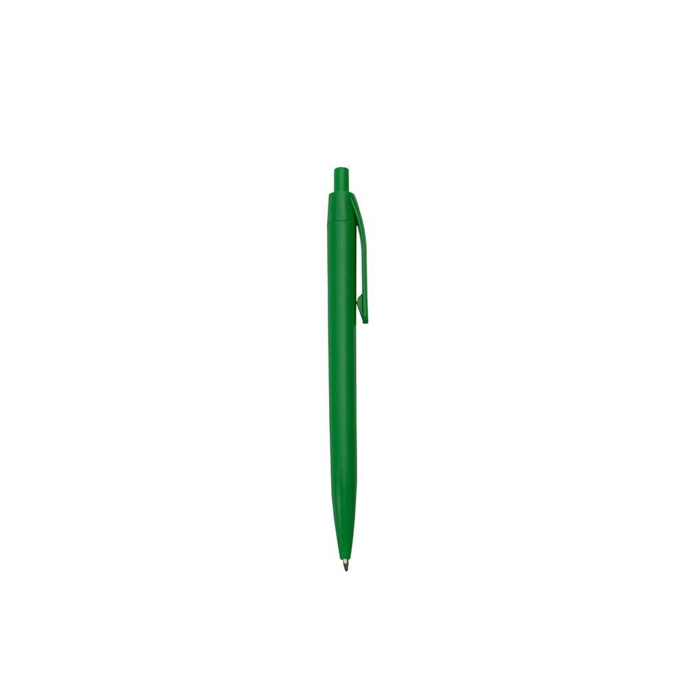 Caneta Plástica CA1590 na cor Verde, brinde personalizado Sky Brindes