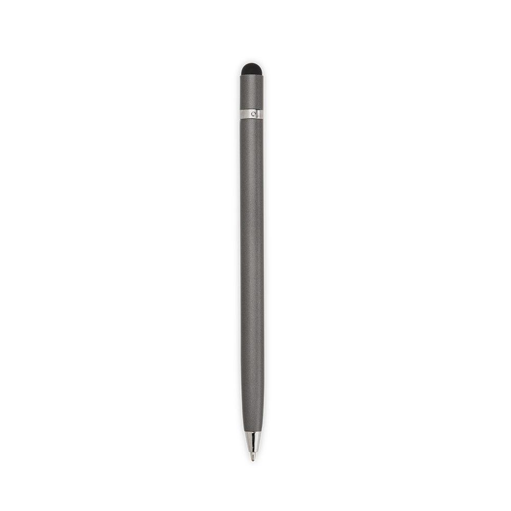 Caneta Metal Touch CA1591 na cor Chumbo, brinde personalizado Sky Brindes