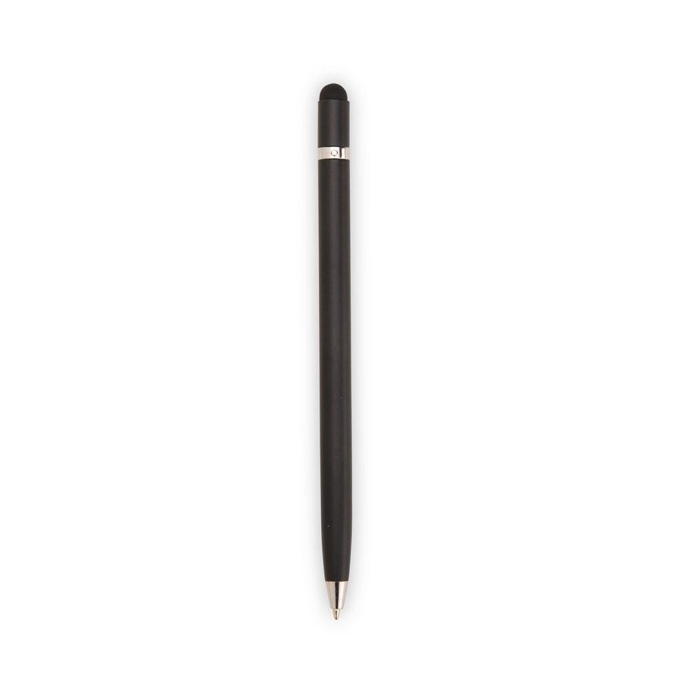 Caneta Metal Touch CA1591 na cor Preto, brinde personalizado Sky Brindes