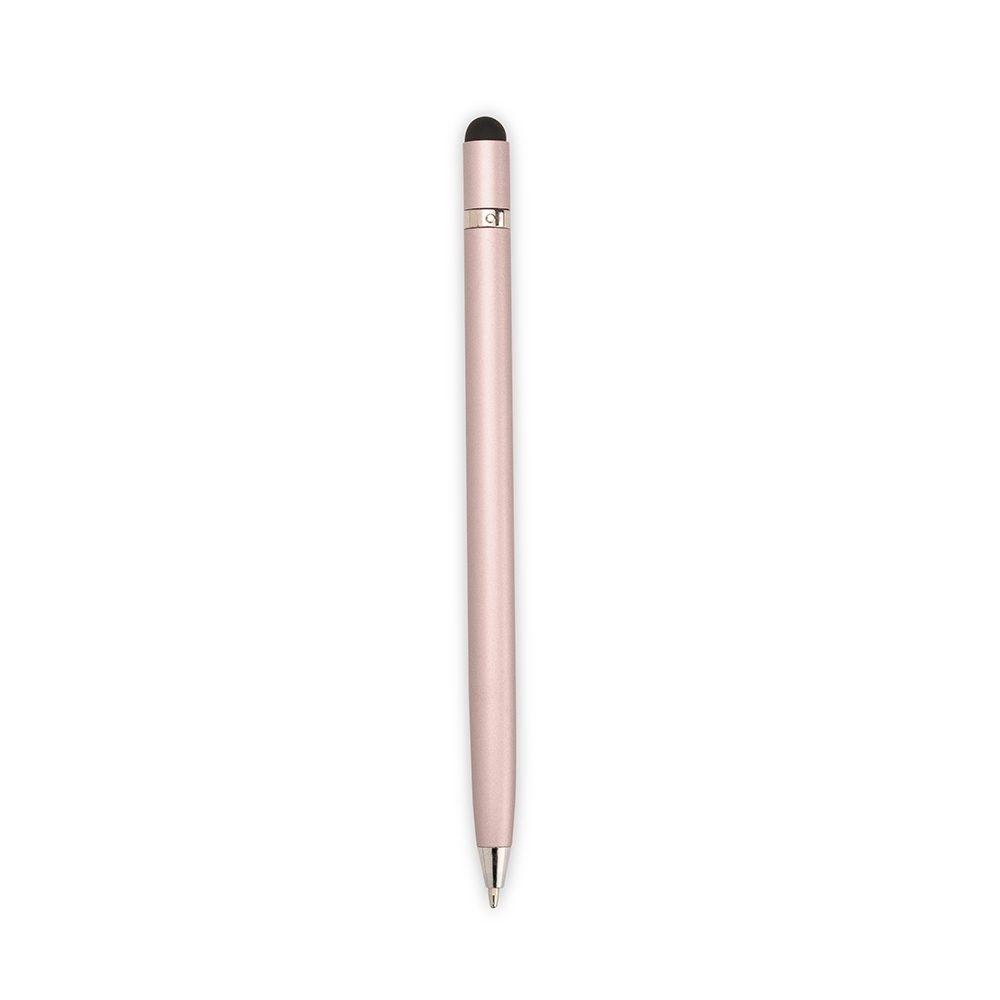 Caneta Metal Touch CA1591 na cor Rosa claro, brinde personalizado Sky Brindes