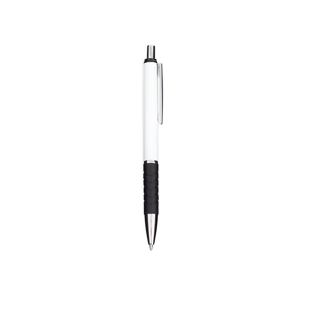 Caneta Metal CA1593 na cor Branco, brinde personalizado Sky Brindes