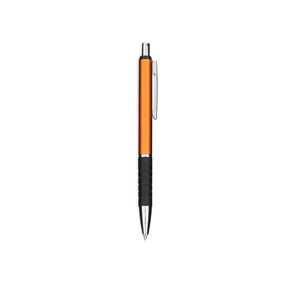 Caneta Metal CA1593 na cor Laranja, brinde personalizado Sky Brindes