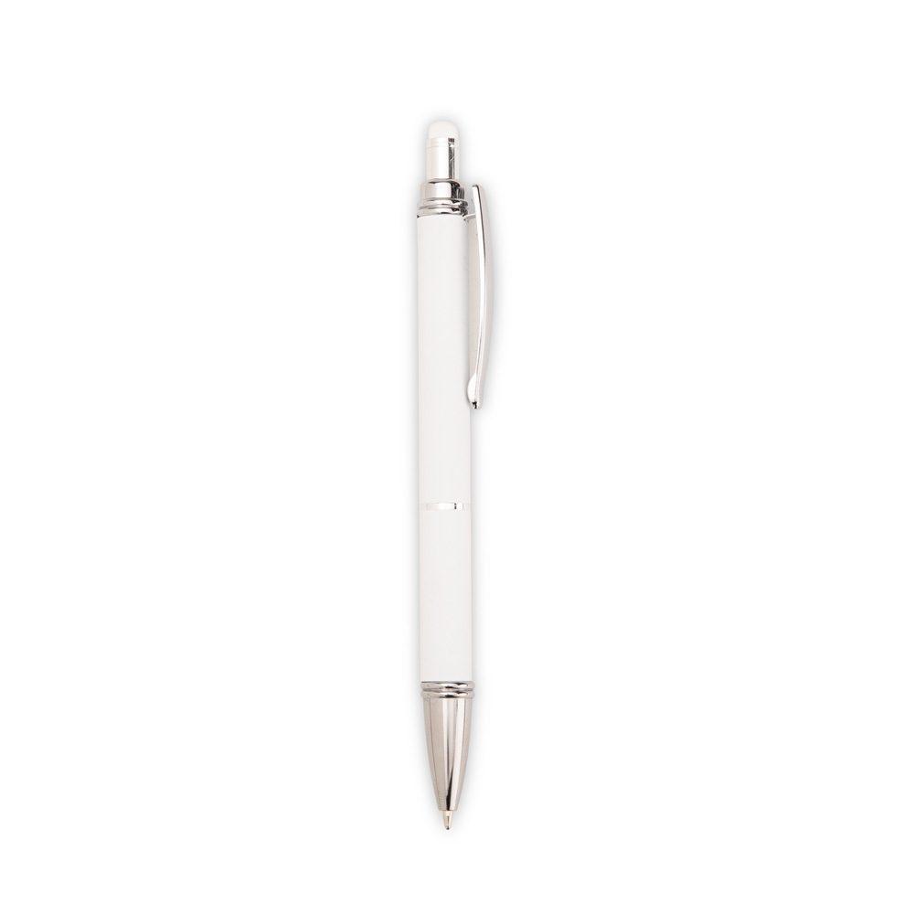Caneta Metal C Touch CA1596 na cor Branco, brinde personalizado Sky Brindes