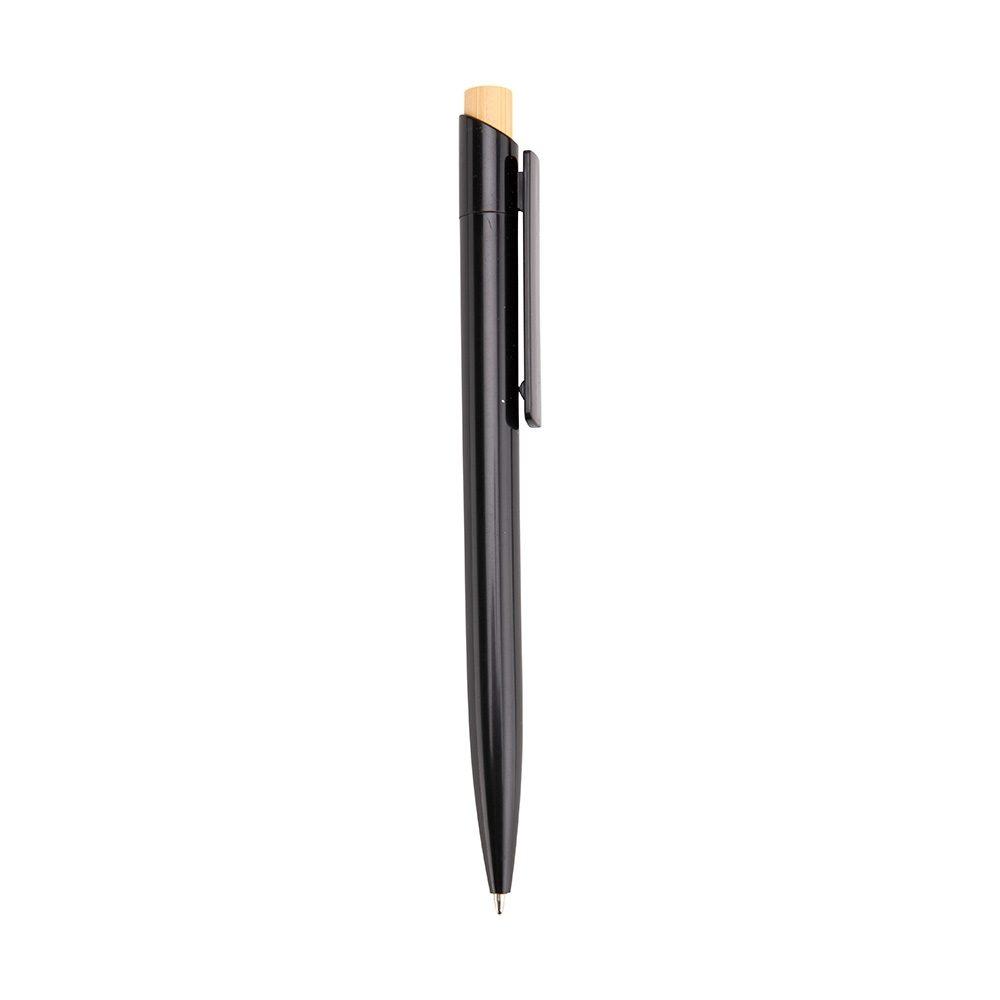 Caneta Plástica CA1597 na cor Preto, brinde personalizado Sky Brindes