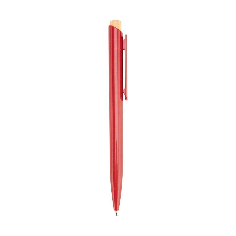 Caneta Plástica CA1597 na cor Vermelho, brinde personalizado Sky Brindes