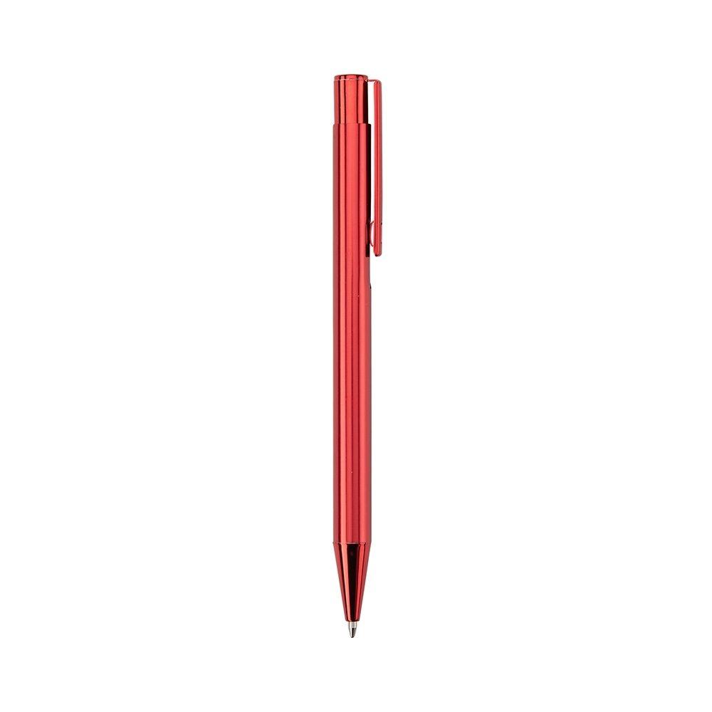 Caneta Metal CA1598 na cor Vermelho, brinde personalizado Sky Brindes