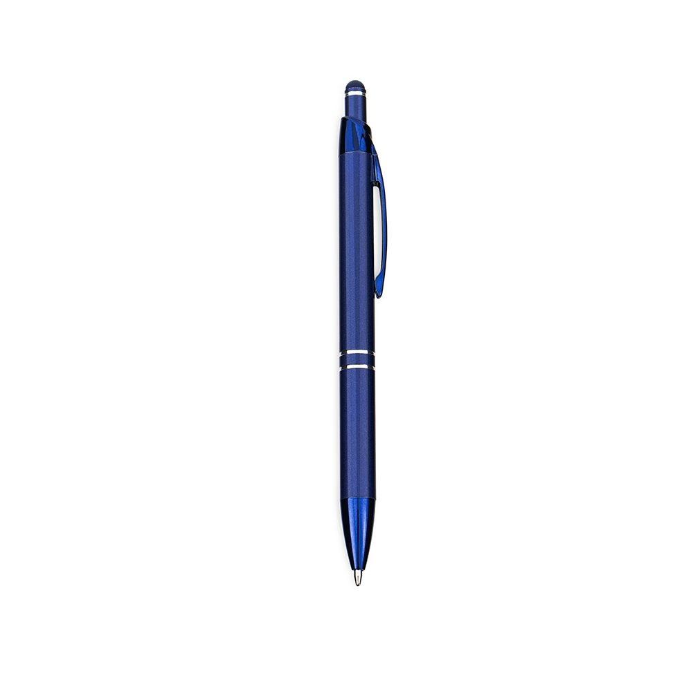 Caneta Metal Touch CA1599 na cor Azul escuro, brinde personalizado Sky Brindes