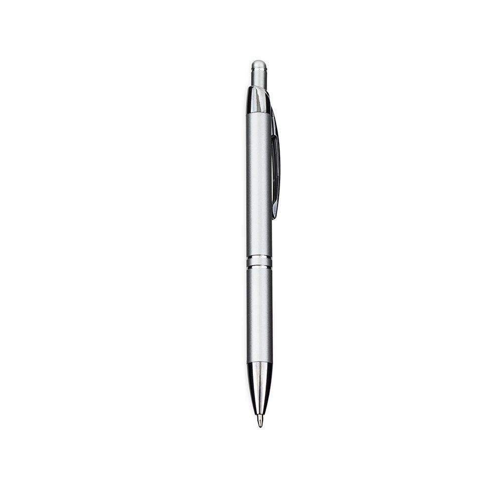 Caneta Metal Touch CA1599 na cor Prata, brinde personalizado Sky Brindes