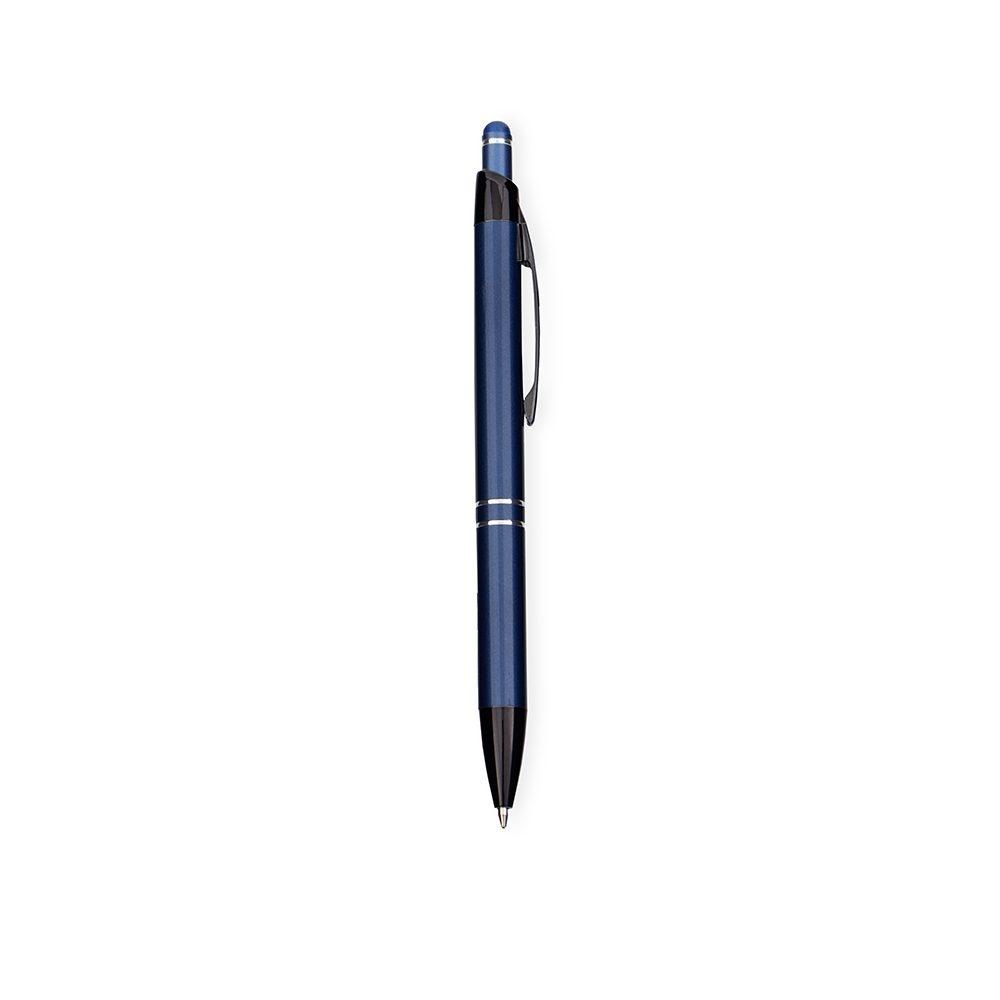 Caneta Metal Touch CA1600 na cor Azul escuro, brinde personalizado Sky Brindes