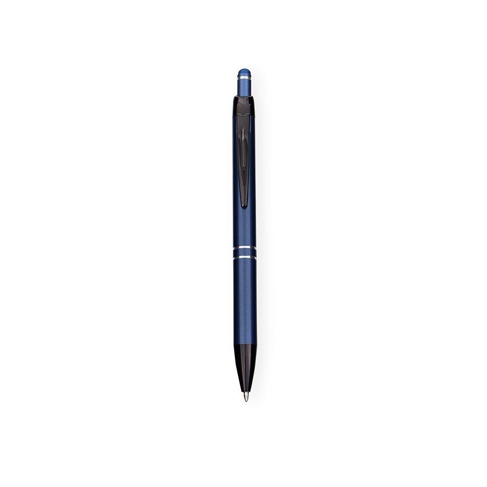Caneta Metal Touch CA1600 na cor Azul escuro, brinde personalizado Sky Brindes
