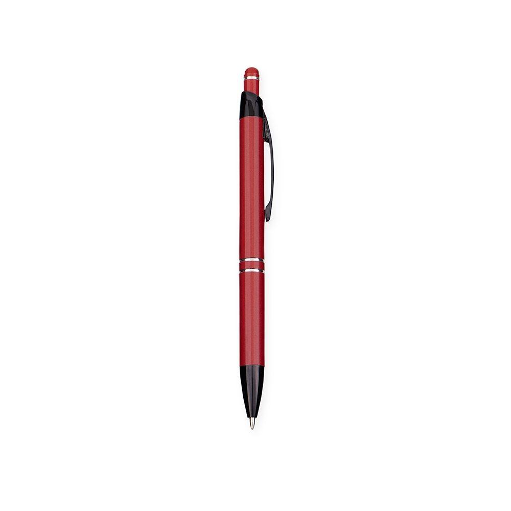Caneta Metal Touch CA1600 na cor Vermelho, brinde personalizado Sky Brindes