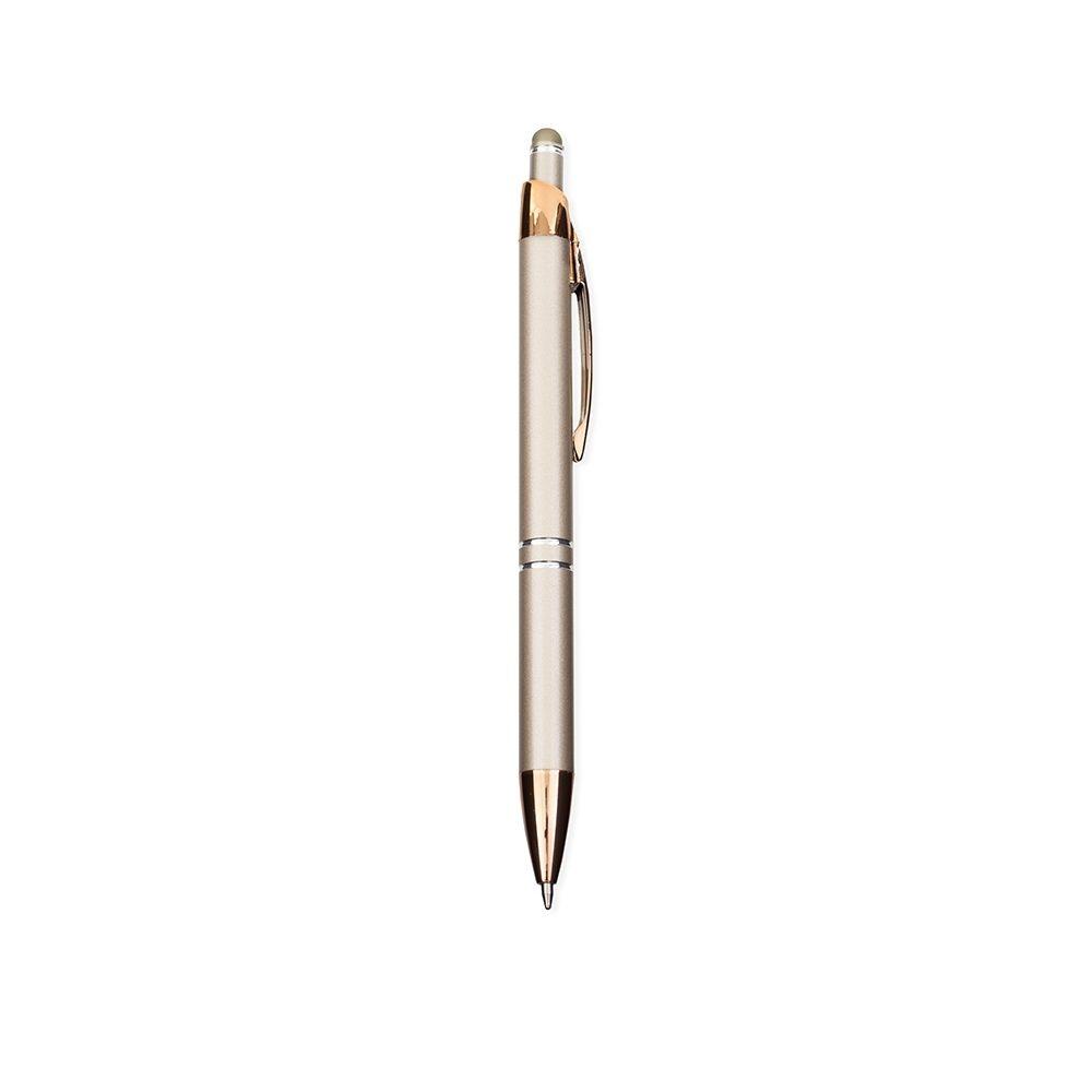 Caneta Metal Touch CA1601 na cor Champanhe, brinde personalizado Sky Brindes