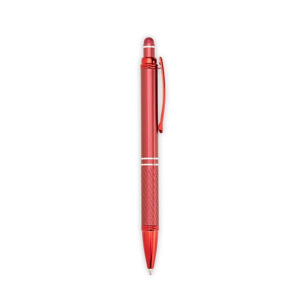 Caneta Metal Touch CA1602 na cor Vermelho, brinde personalizado Sky Brindes