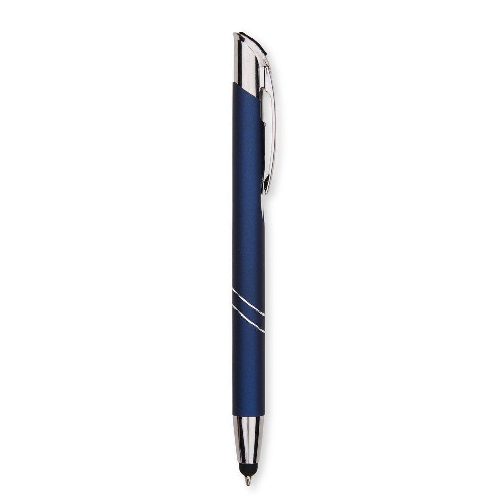 Caneta Metal Touch CA1603 na cor Azul, brinde personalizado Sky Brindes