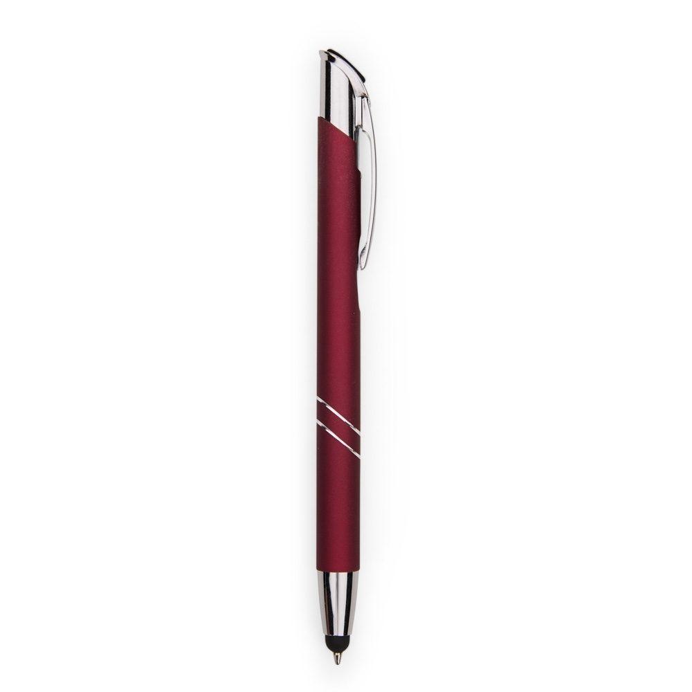 Caneta Metal Touch CA1603 na cor Vinho, brinde personalizado Sky Brindes