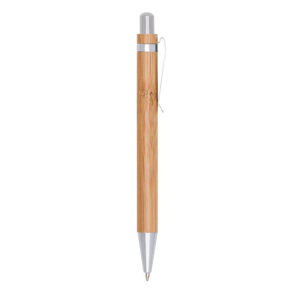 Caneta bambu det prata CA1606 na cor Bambu e bambu, brinde personalizado Sky Brindes