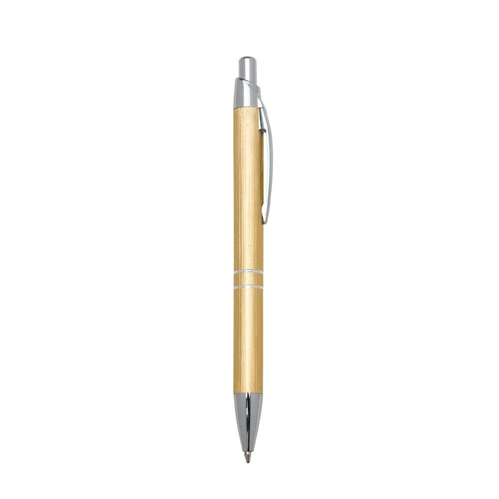 Caneta metal CA1614 na cor Dourado, brinde personalizado Sky Brindes