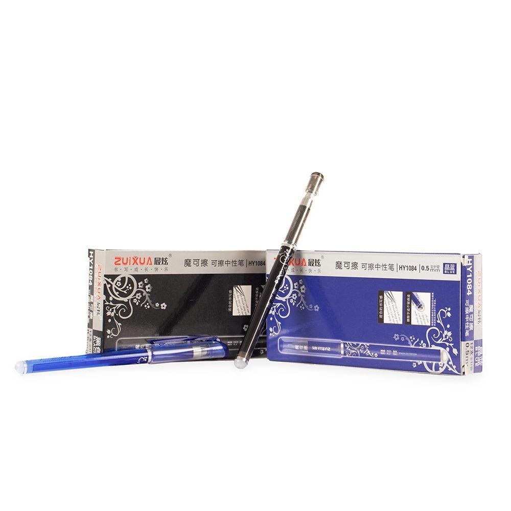 Caneta plástica CA1629 na cor Azul, brinde personalizado Sky Brindes