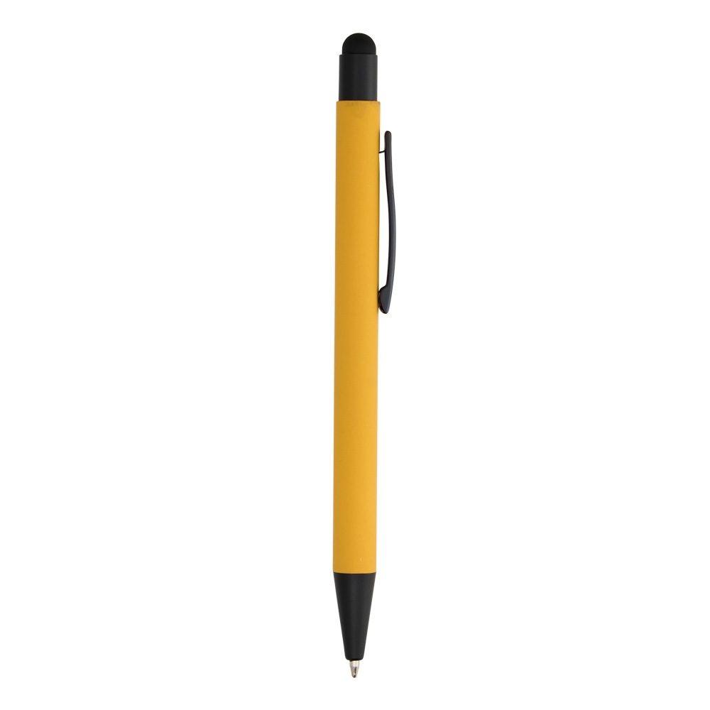 Caneta metal touch CA1631 na cor Amarelo, brinde personalizado Sky Brindes